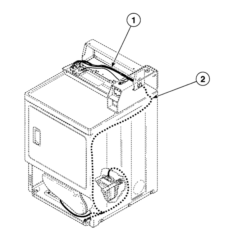 Harnesses Diagram and Parts List for SDE807QF  Speed Queen Dryer