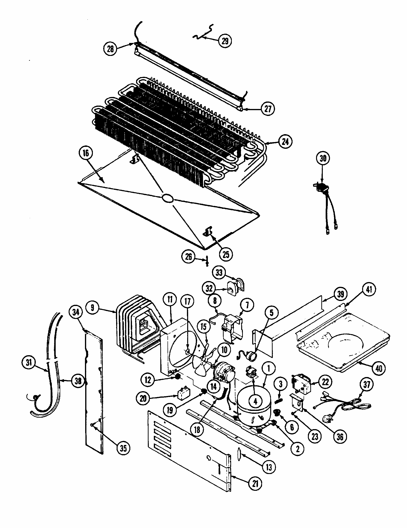 Unit Diagram and Parts List for RTP1700CAL-DH34A  Maytag Refrigerator