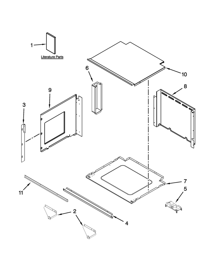 Oven Parts Diagram and Parts List for JMC2130WS02  Jenn-Air Microwave