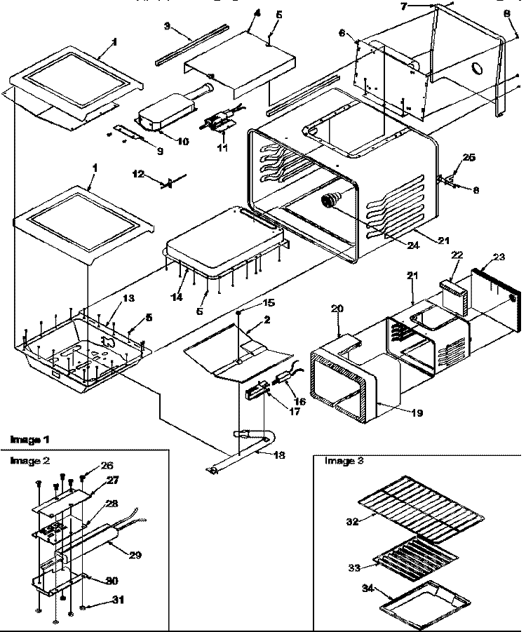 CAVITY Diagram and Parts List for ARG7800E P1143319N E Amana Range
