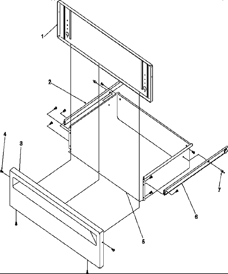 STORAGE DOOR Diagram and Parts List for ARG7300LL P1143317NLL Amana Range