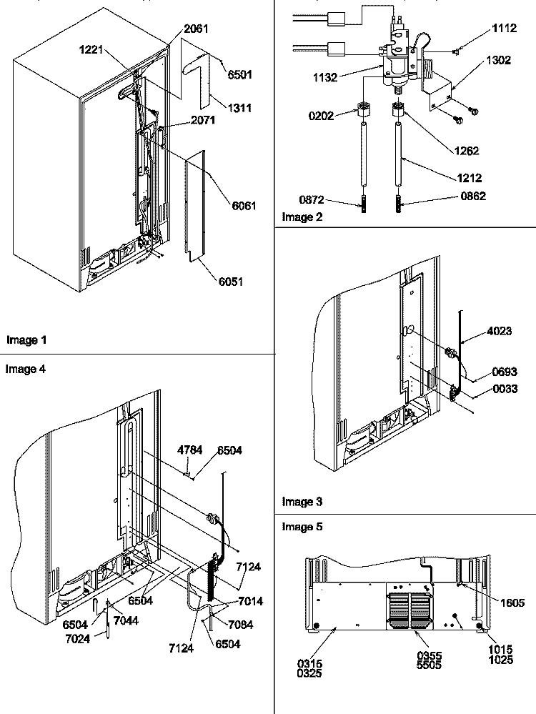 CABINET BACK Diagram and Parts List for SCD25TBW P1190428W W Amana Refrigerator