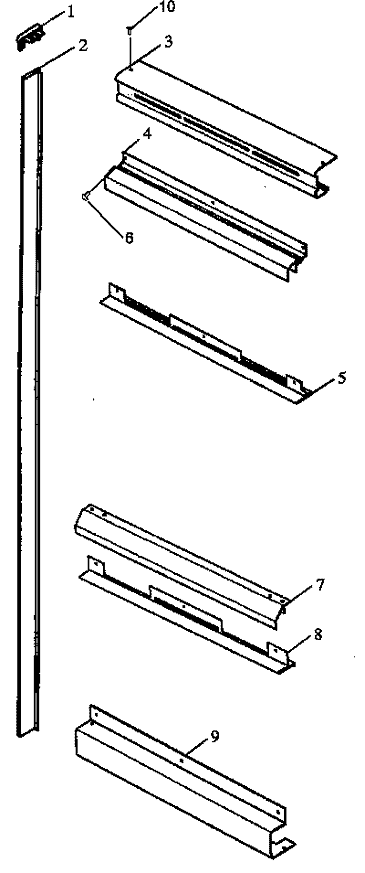 CABINET TRIM Diagram and Parts List for ACO27DE1 P1132343N E Amana Range