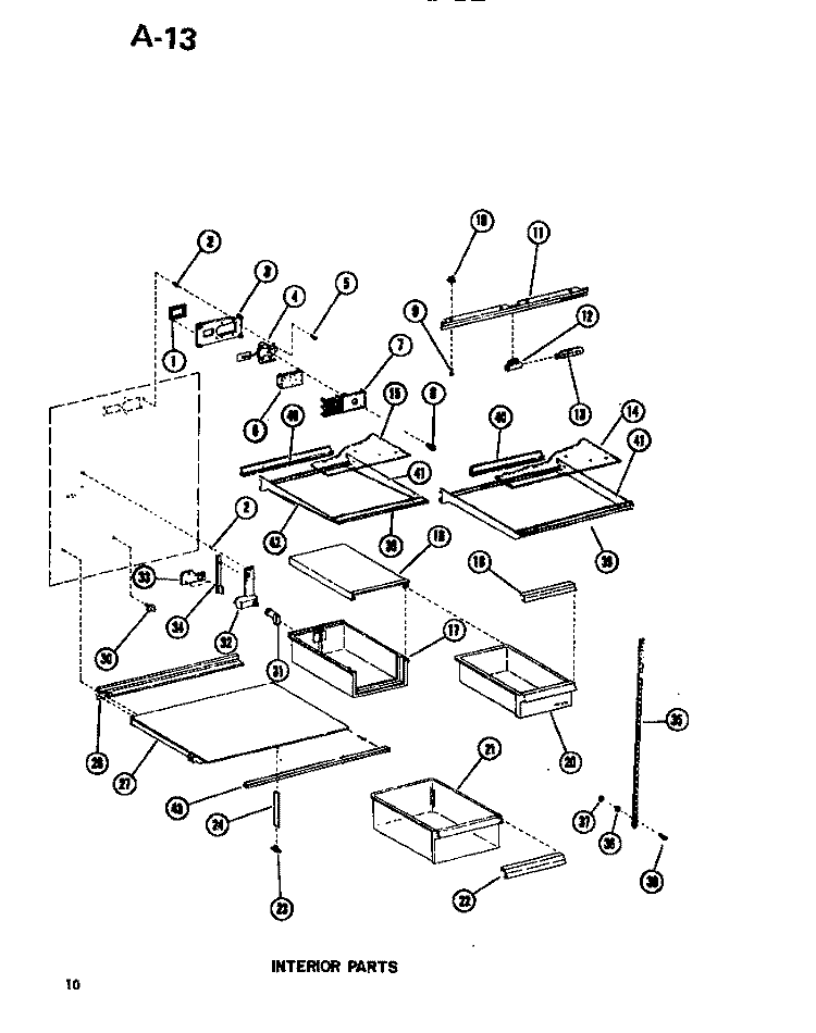 Page 3 Diagram and Parts List for BC20EL P747025WL Amana Refrigerator