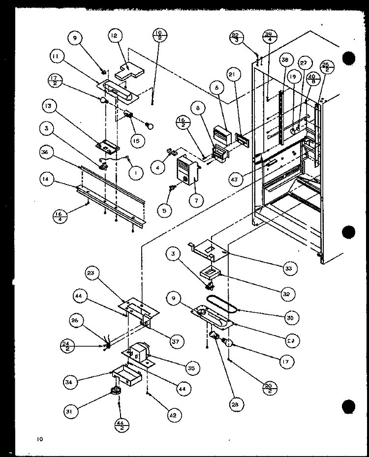 Page 4 Diagram and Parts List for BL20QW P1125503W W Amana Refrigerator