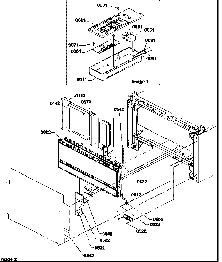 CONDENSER ASSY / HIGH VOLTAGE BOX Diagram and Parts List for BXF19TW P1311901W W Amana Refrigerator