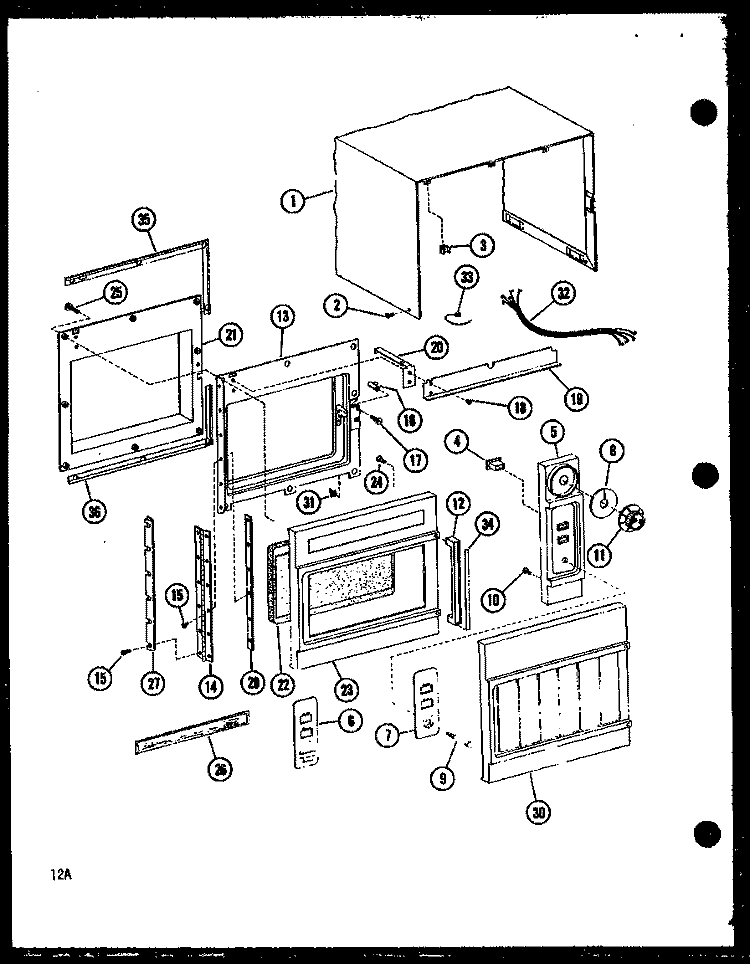 Page 1 Diagram and Parts List for MR-1 P7189203M Amana Microwave