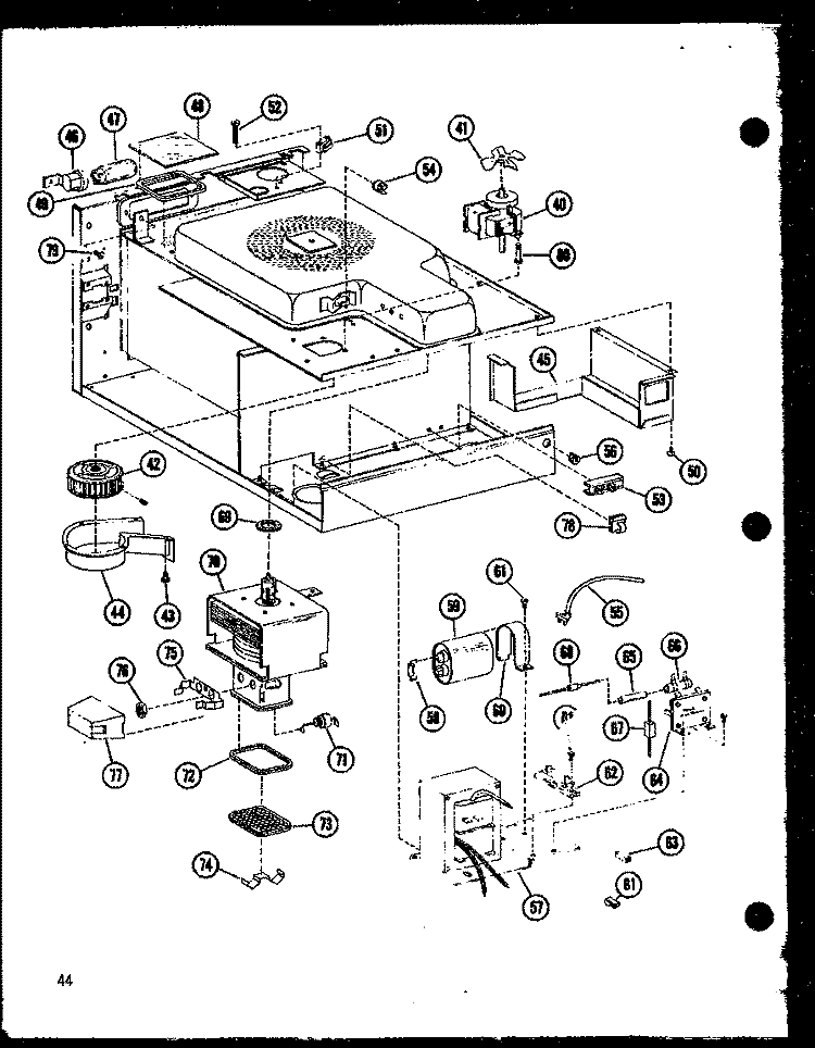 Page 5 Diagram and Parts List for MR-2 P7189202M Amana Microwave