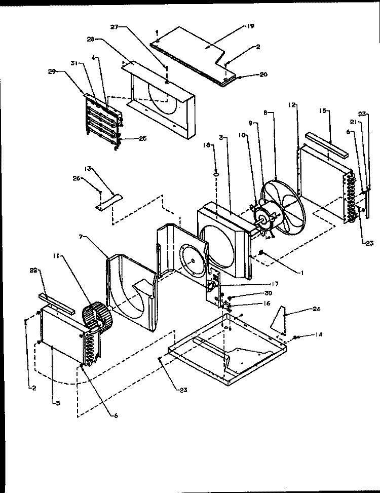 ROOM AIR CONDITIONER CHASIS Diagram and Parts List for 18C3HEW P1178003R Amana Air Conditioner