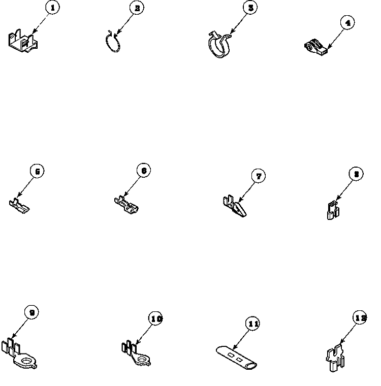 TERMINALS Diagram and Parts List for LWS17AW PLWS17AW Speed Queen Washer