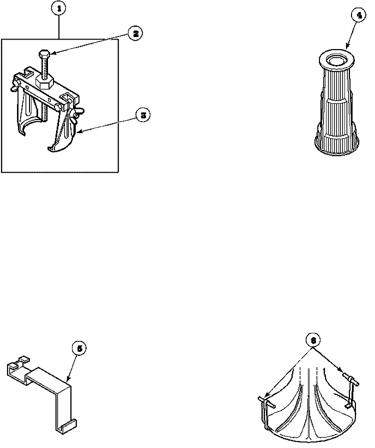 SPECIAL TOOLS Diagram and Parts List for LWS17AW PLWS17AW Speed Queen Washer