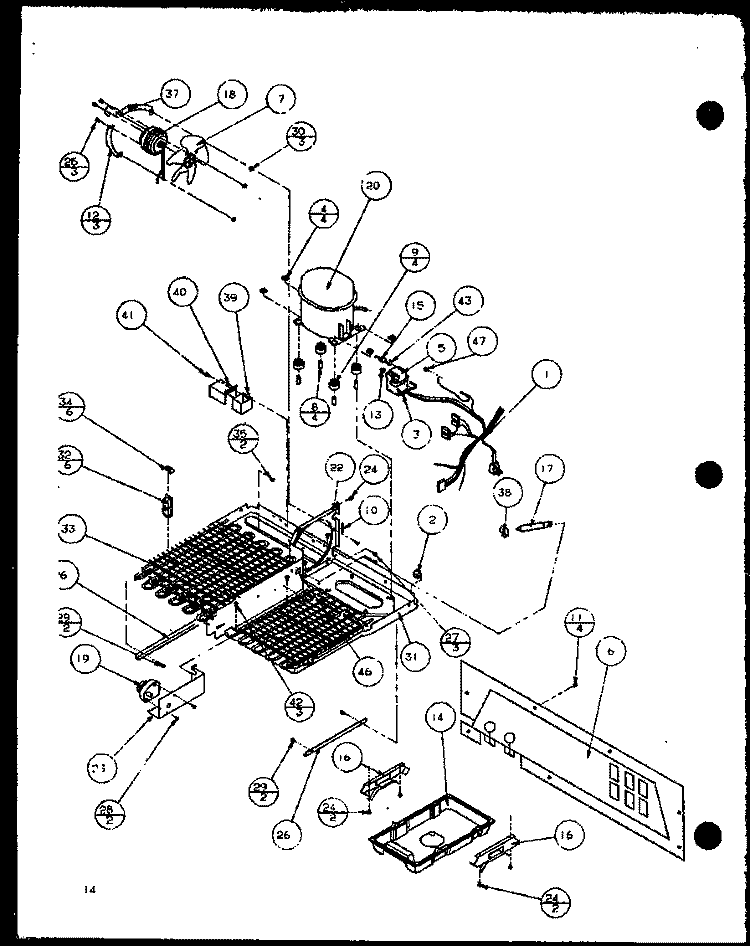 Page 6 Diagram and Parts List for BL20QW P1125503W W Amana Refrigerator