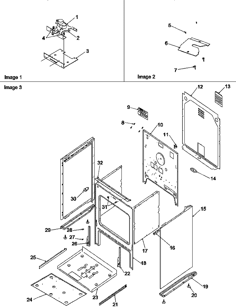 CABINET Diagram and Parts List for ARTC8600E P1143434N E Amana Range
