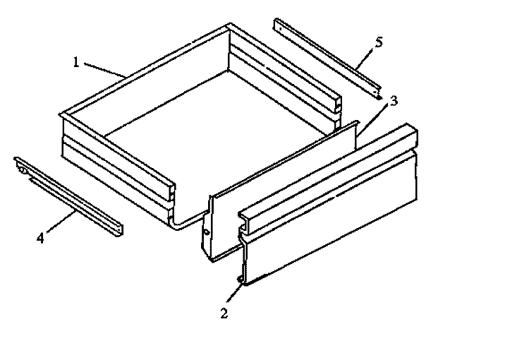STORAGE DRAWER Diagram and Parts List for ARS636WW P1130640NWW Amana Range