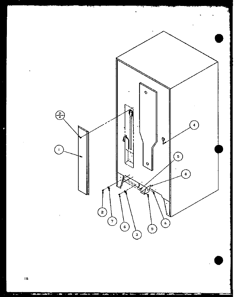 Page 8 Diagram and Parts List for BL20QW P1125503W W Amana Refrigerator