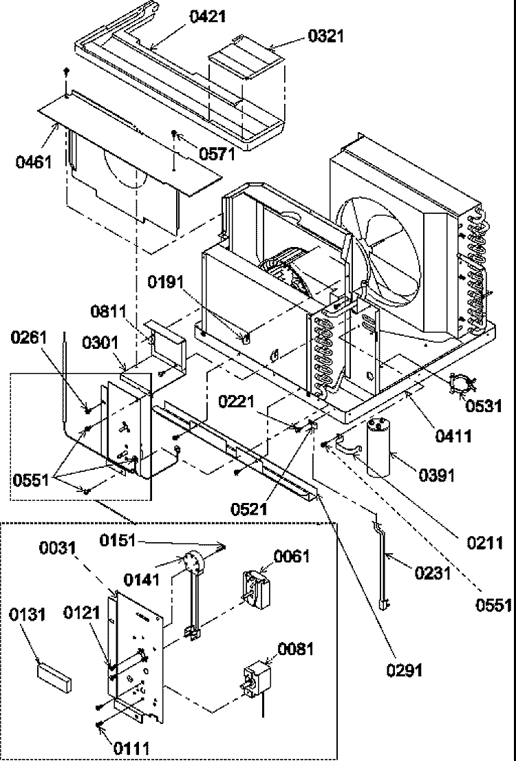 CONTROL PANEL & MISCELLANEOUS PARTS Diagram and Parts List for 7P2MY P1162305R Amana Air Conditioner