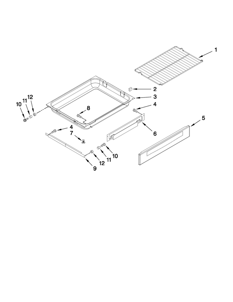 Drawer And Rack Parts Diagram and Parts List for MGRH865QDS0  Maytag Range