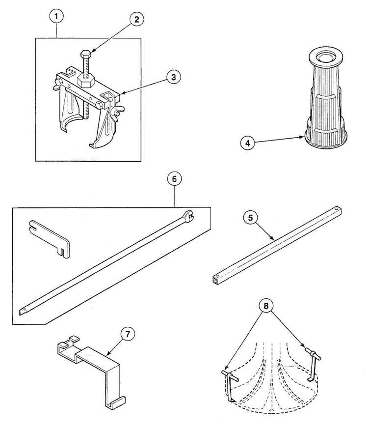 Tools 2 Diagram and Parts List for SWT121LA  Speed Queen Washer