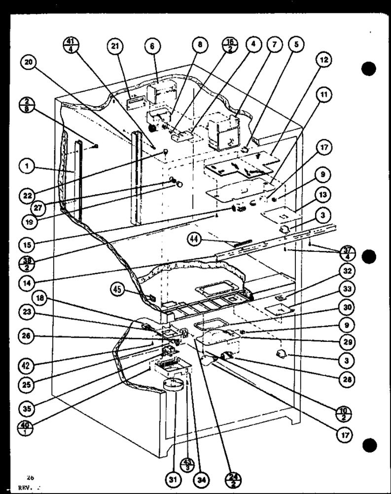 Diagram 5 Diagram and Parts List for IC3K-P7621310W-BM  Amana Refrigerator