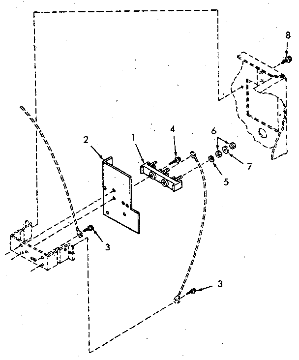 Terminal Block Diagram and Parts List for NE6613L43828  Speed Queen Dryer