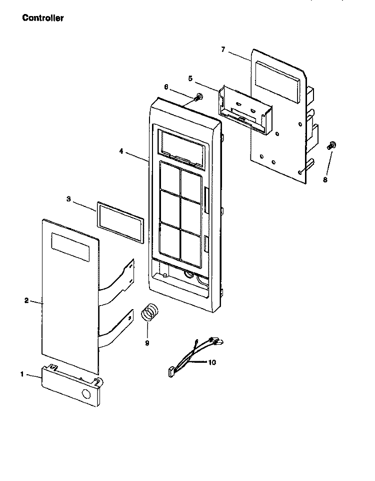 Page 2 Diagram and Parts List for CE76T P1178806M Amana Microwave