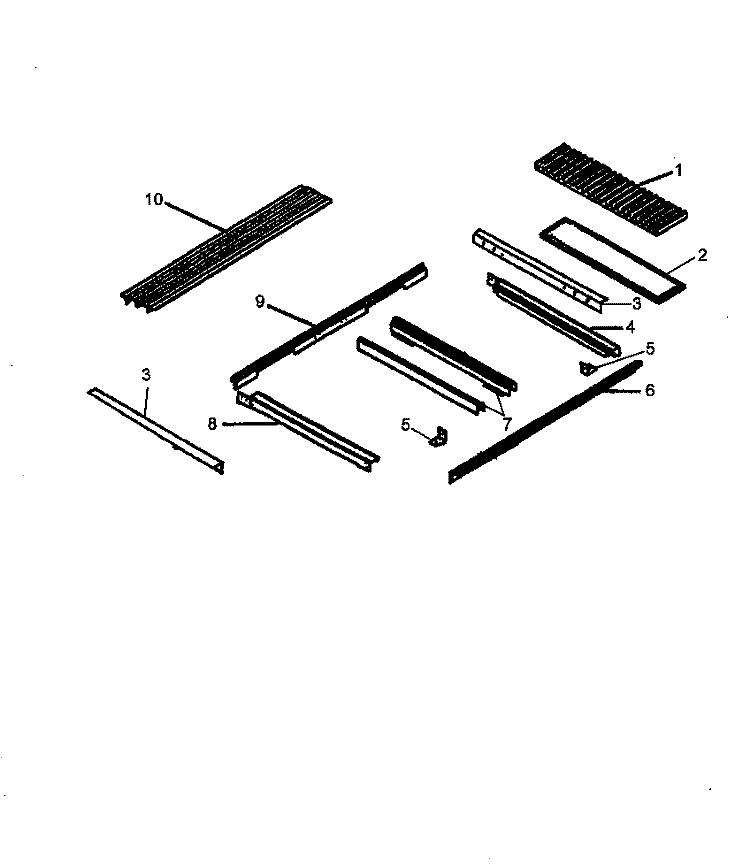 MAIN TOP ASSY Diagram and Parts List for ARDS801WW P1131929N Amana Range