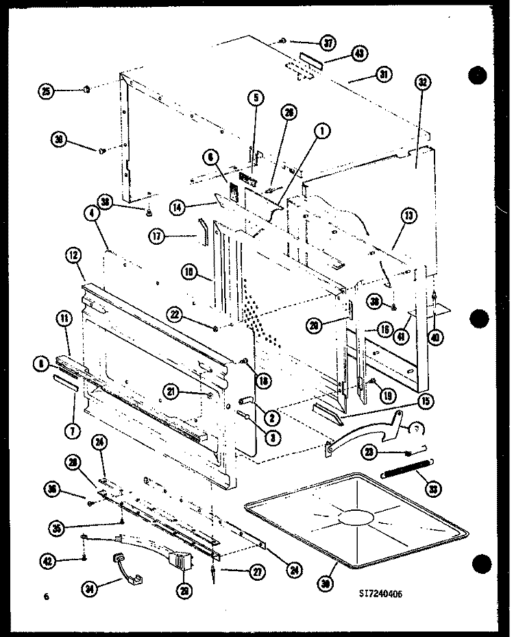 Page 2 Diagram and Parts List for RRL-9A P7470501M Amana Microwave
