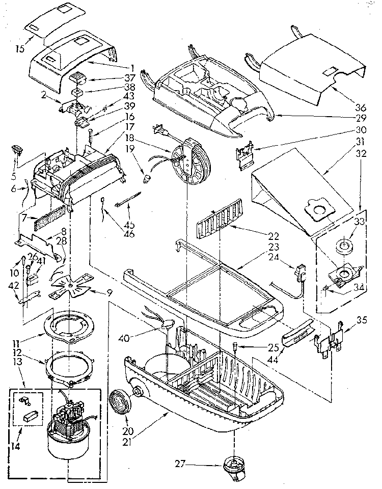 Base Assembly Diagram and Parts List for 1162043081  Kenmore Canister Vacuum