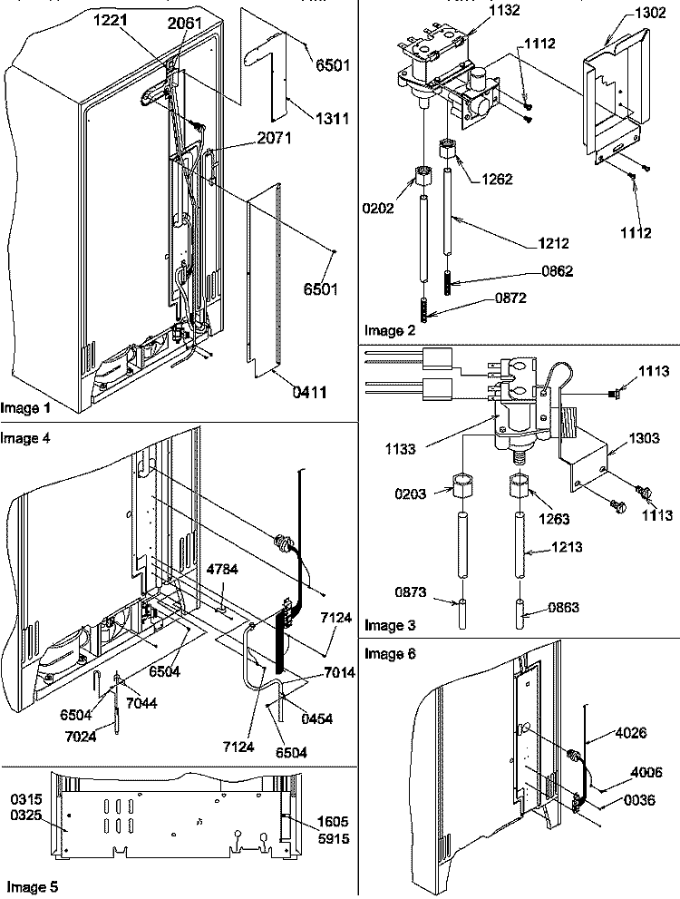 CABINET BACK Diagram and Parts List for SBDE20TPE P1190904W E Amana Refrigerator