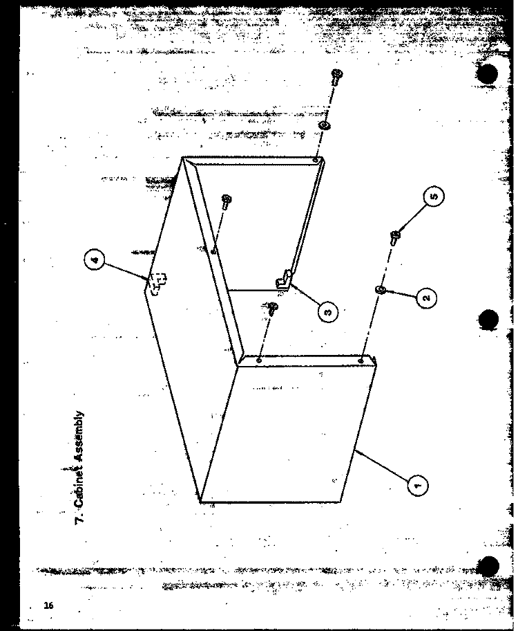 Page 7 Diagram and Parts List for ML40 P7680402M Amana Microwave