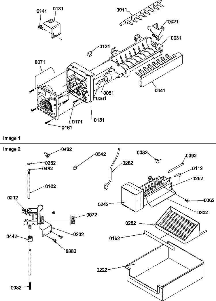 ICE MAKER PARTS AND ADD ON ICE MAKER KIT Diagram and Parts List for SX22SW P1190210W W Amana Refrigerator