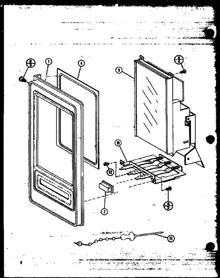 Page 1 Diagram and Parts List for RMC-30A P7697502M Amana Microwave Oven Combo