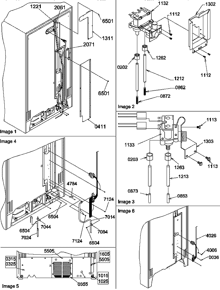 CABINET BACK Diagram and Parts List for SRD22S3W P1190327W W Amana Refrigerator