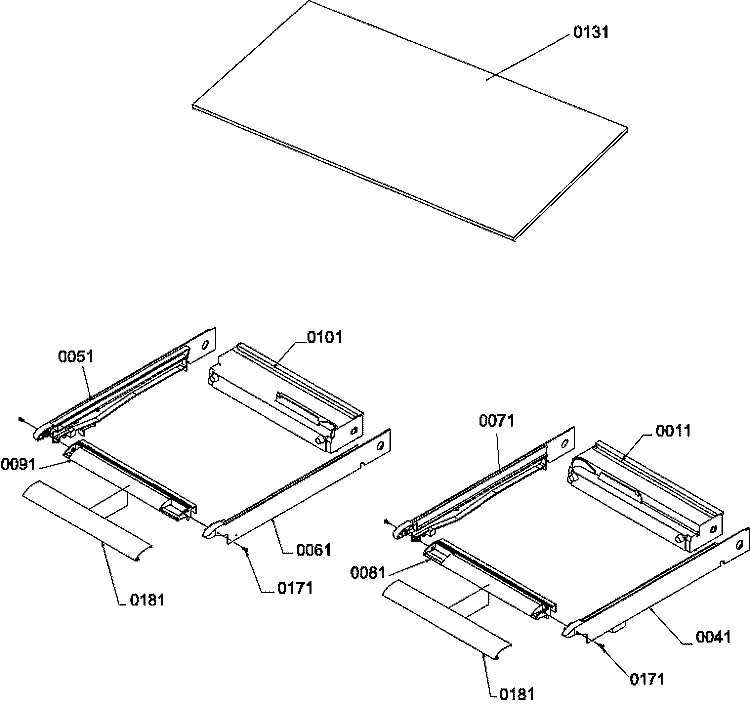 CRISPER ASSY Diagram and Parts List for TM18VW P1305902W W Amana Refrigerator