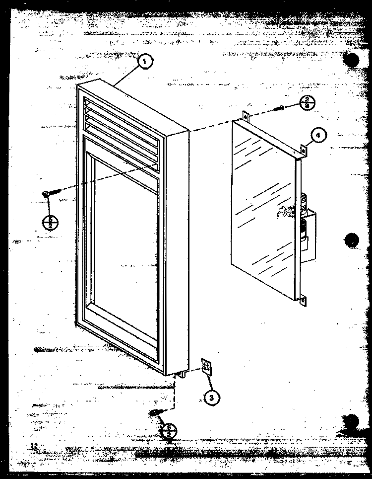 Page 5 Diagram and Parts List for RRL-10XA P7559405M Amana Microwave