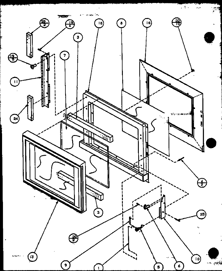 Page 1 Diagram and Parts List for CRS415T P1110401M Crosley Microwave