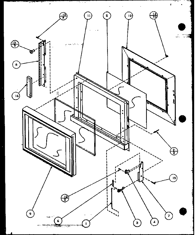 Page 1 Diagram and Parts List for CRSW458P P1110404M Crosley Microwave
