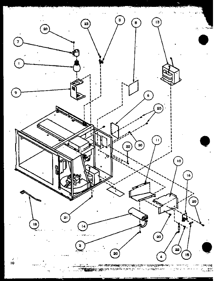 Page 4 Diagram and Parts List for RWG321T P1118501M Amana Microwave