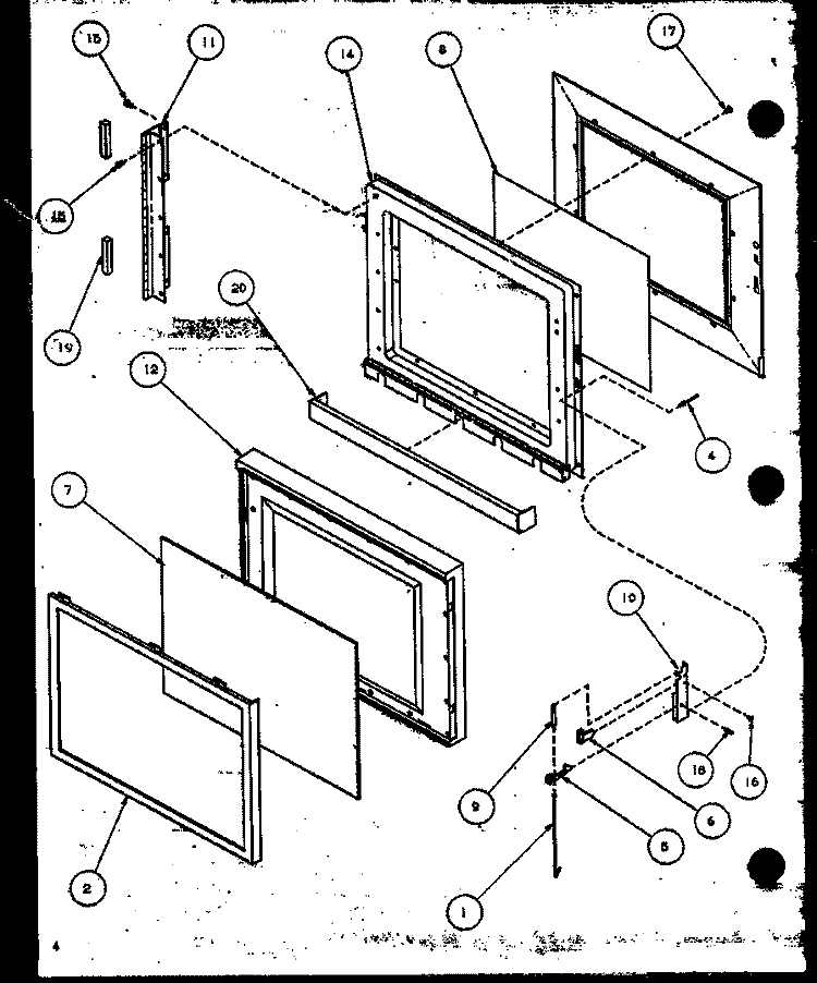 Page 1 Diagram and Parts List for RL358P P1118502M Amana Microwave
