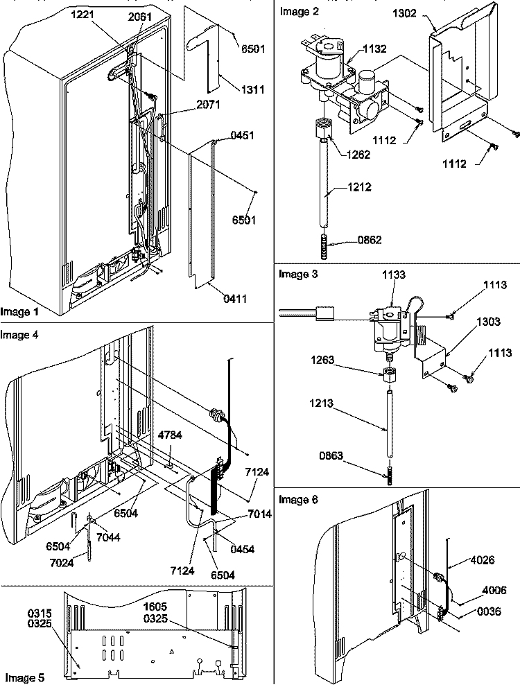 CABINET BACK Diagram and Parts List for SBI20TPL P1190705W L Amana Refrigerator