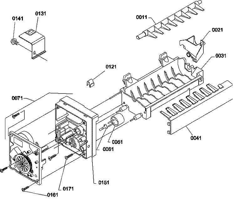 ICE MAKER PARTS Diagram and Parts List for TGI21VW P1310901W W Amana Refrigerator