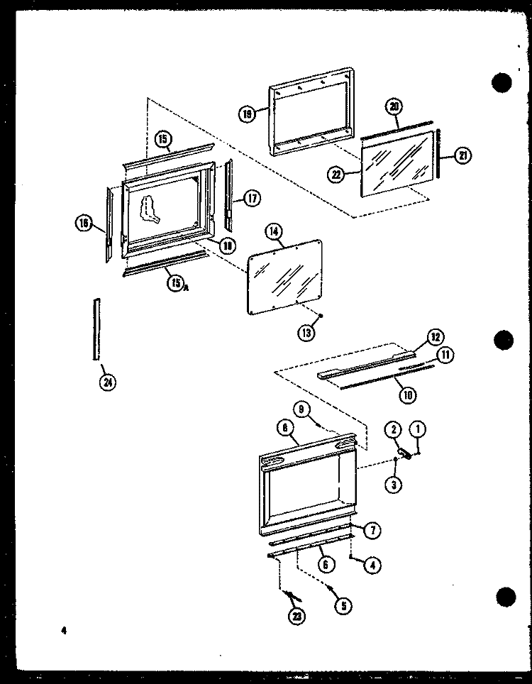 Page 1 Diagram and Parts List for RR-9T P7354101M Amana Microwave