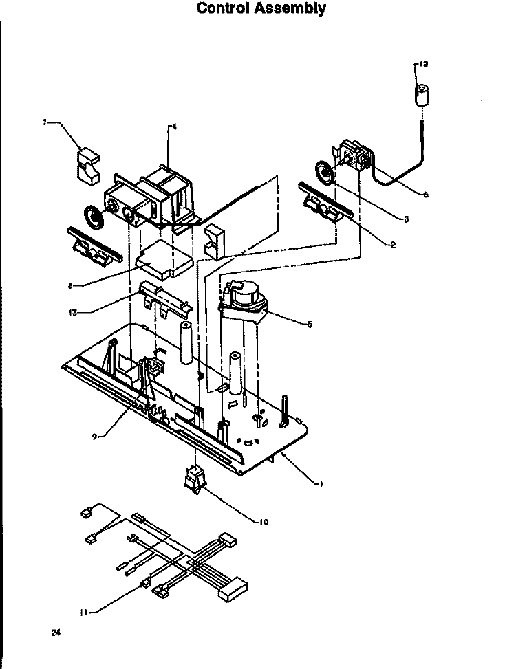 CONTROL ASSY Diagram and Parts List for TA18S2W P1194501W W Amana Refrigerator