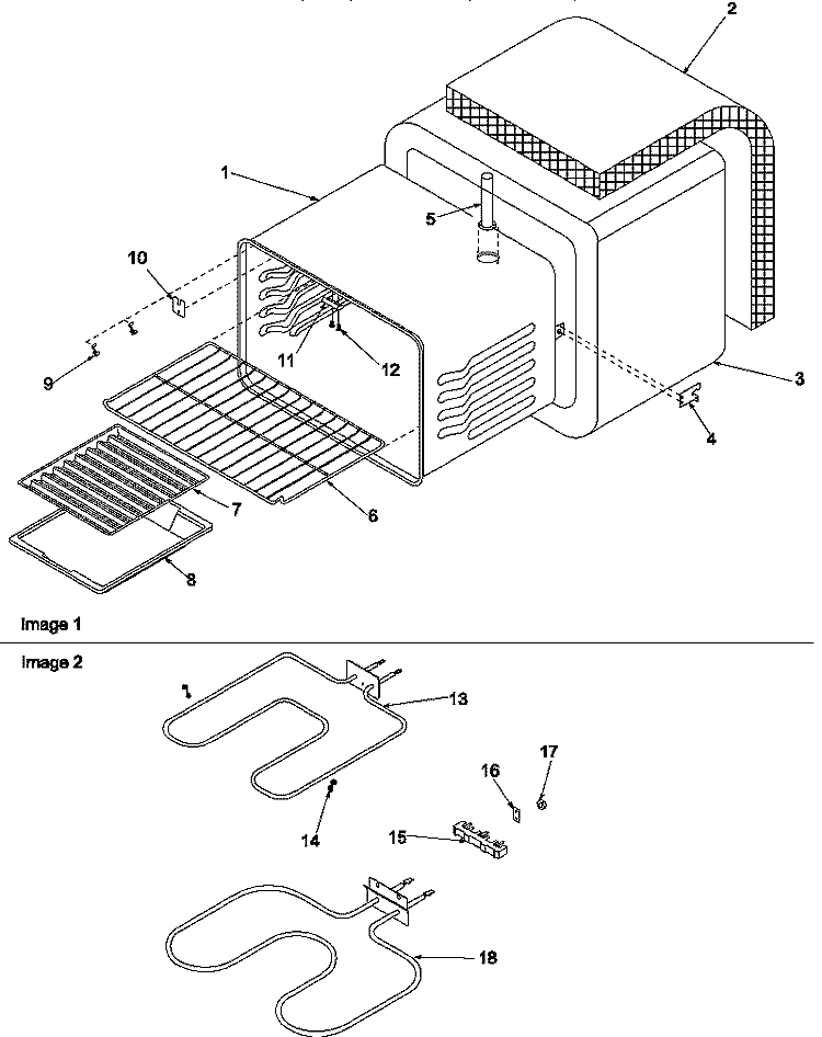 CAVITY Diagram and Parts List for ARR3100NL P1143494N L Amana Range