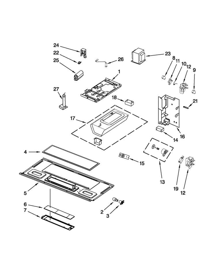 Interior And Ventilation Parts Diagram and Parts List for MMV4206BB0  Maytag Microwave
