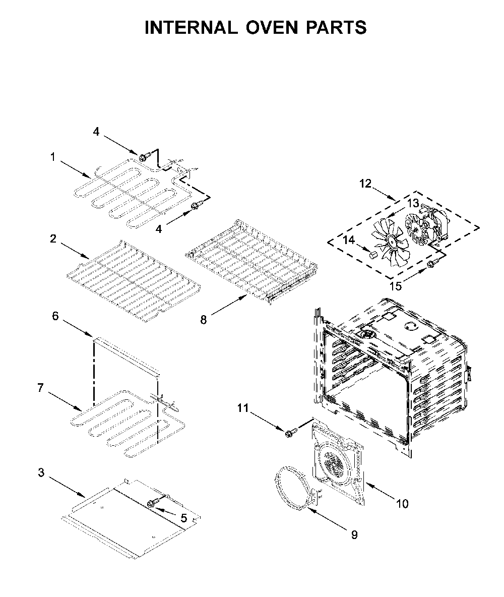 Internal oven parts Diagram and Parts List for MMW9730FZ06  Maytag Microwave