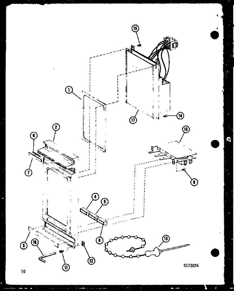 Page 4 Diagram and Parts List for RR-9TA P7355901M Amana Microwave