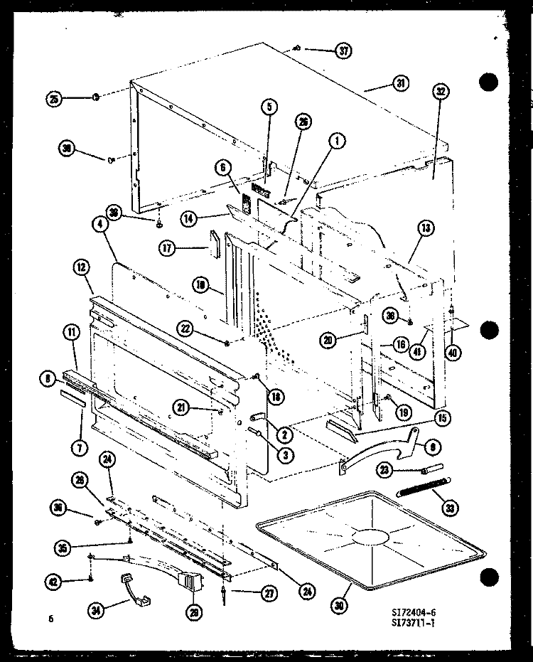 Page 2 Diagram and Parts List for RR-8A P7355801M Amana Microwave