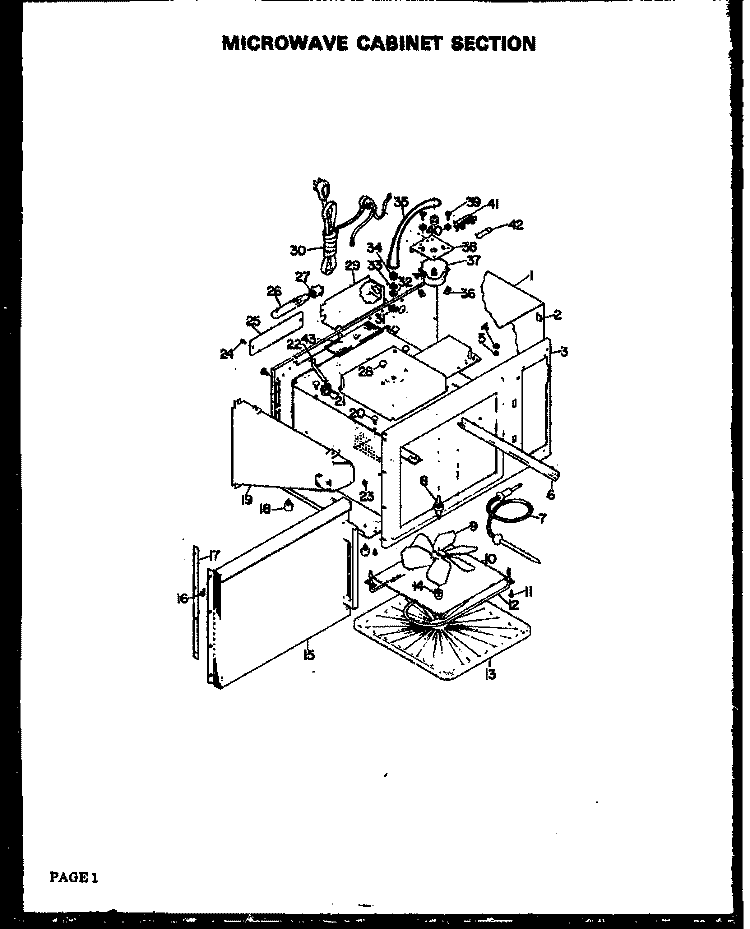 Page 1 Diagram and Parts List for DMO-560  Amana Microwave