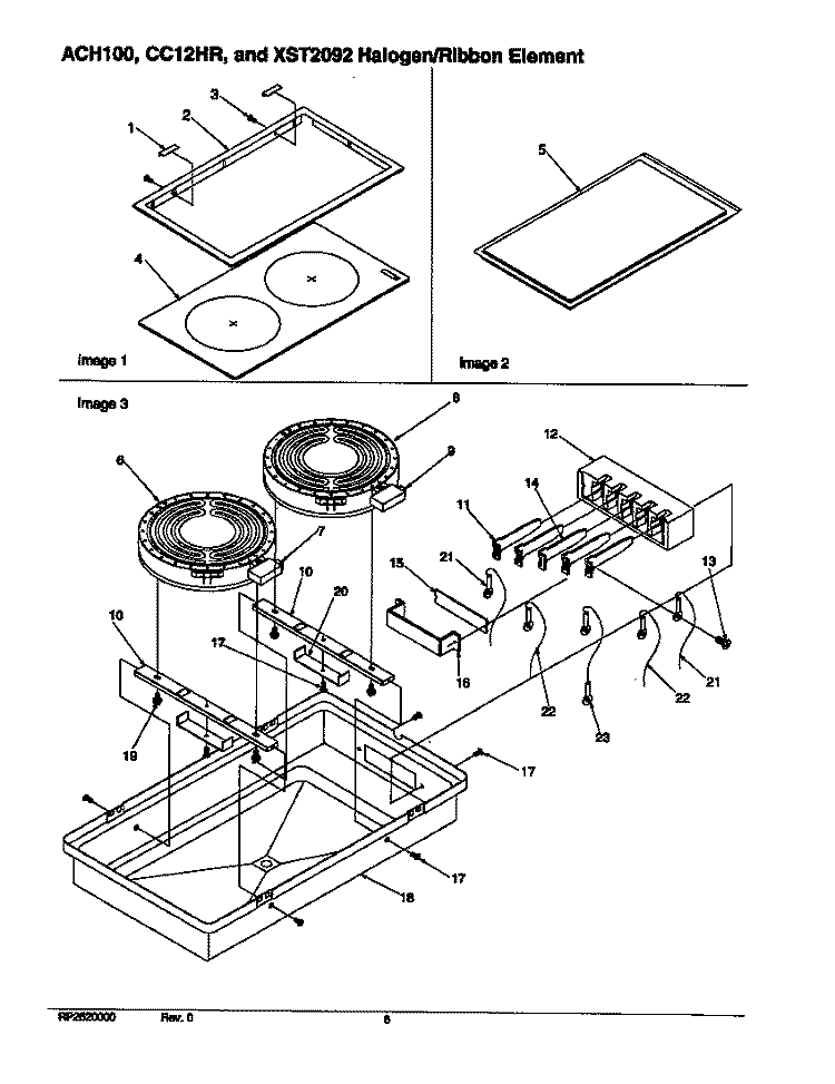 ACH100 / CC12HR / XST2092 ELEMENT Diagram and Parts List for CC12HR P1133347NWW Amana Microwave